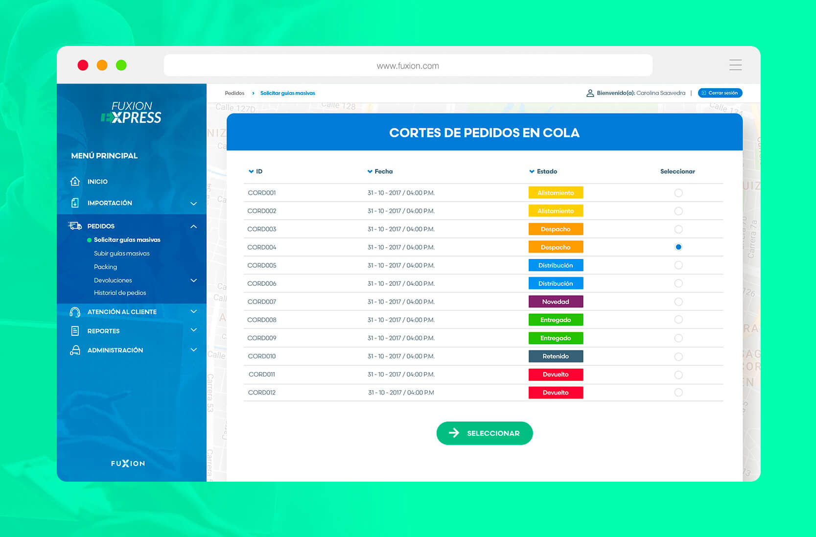 Dashboard Fuxion