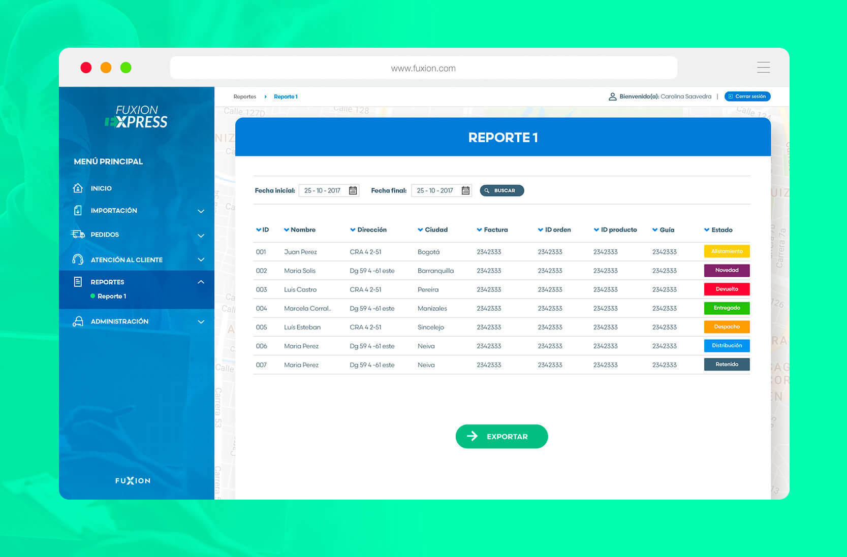 Dashboard Fuxion
